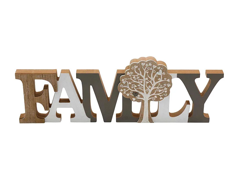 Décoration à poser Family 40 x 14 cm