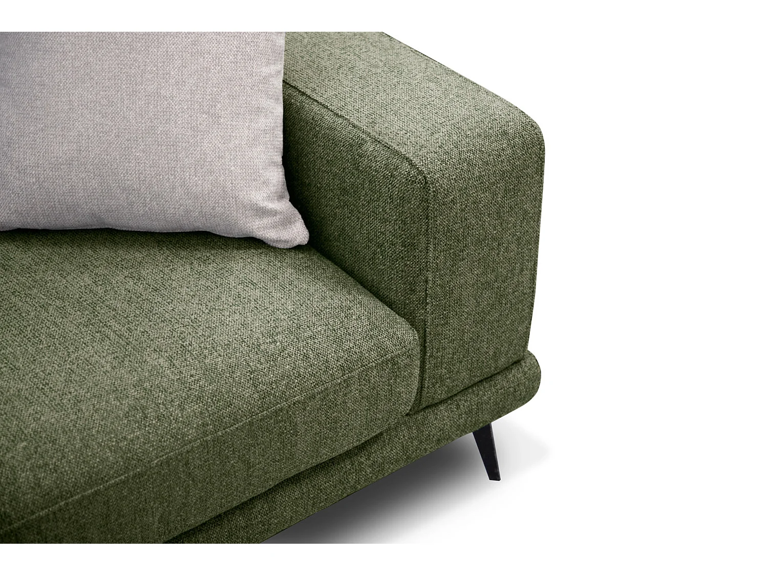 MEDIOLANE Ecksofa 5-Sitzer links, olive
