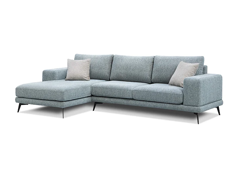 MEDIOLANE Ecksofa 5-Sitzer links, mint