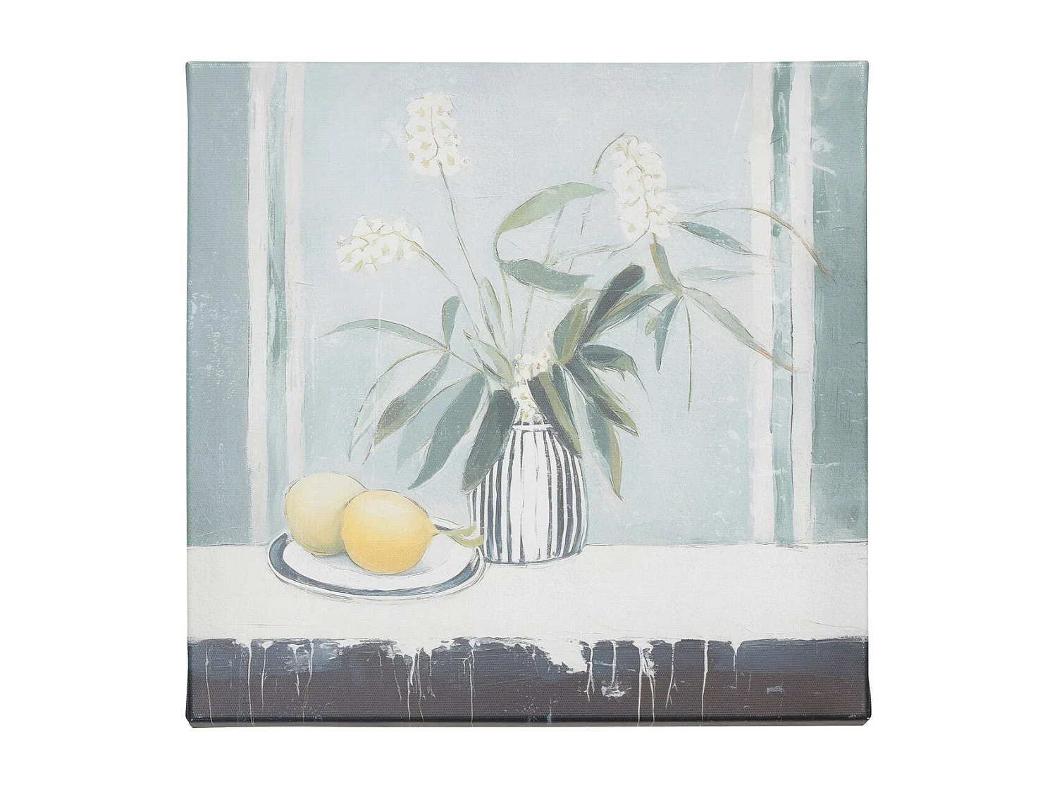 Lot de 5 toiles imprimées nuance Bleu et Vert