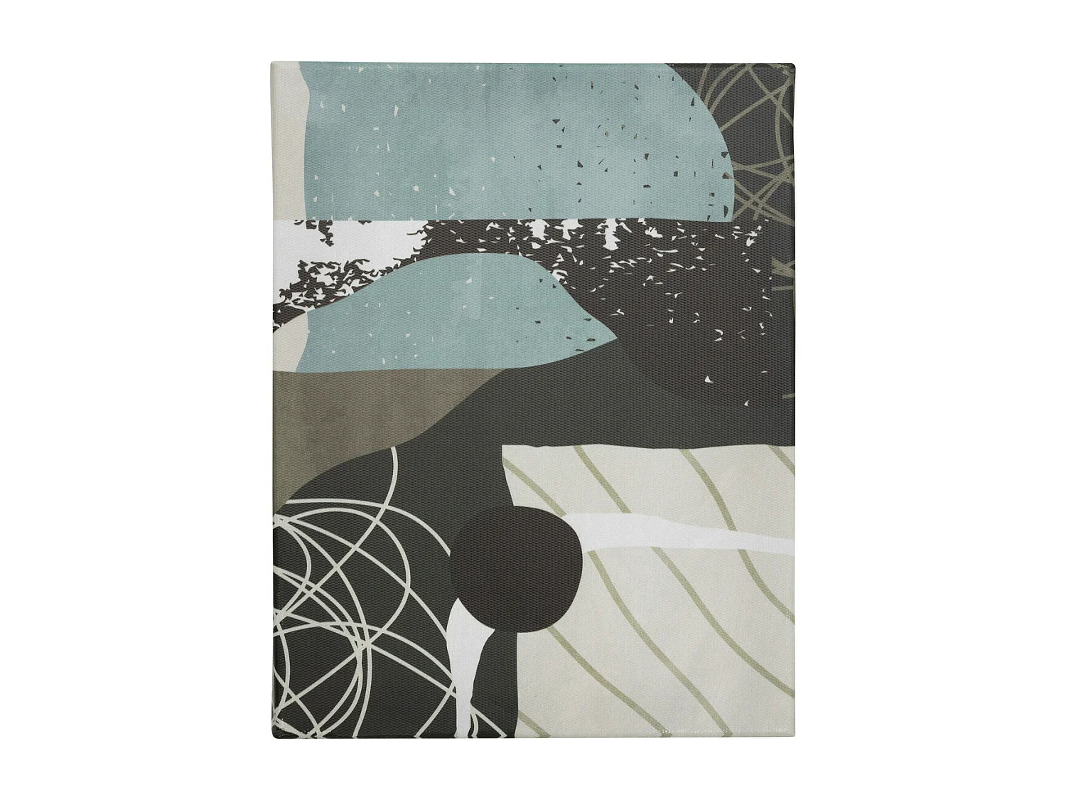 Lot de 5 toiles imprimées nuance Bleu et Vert