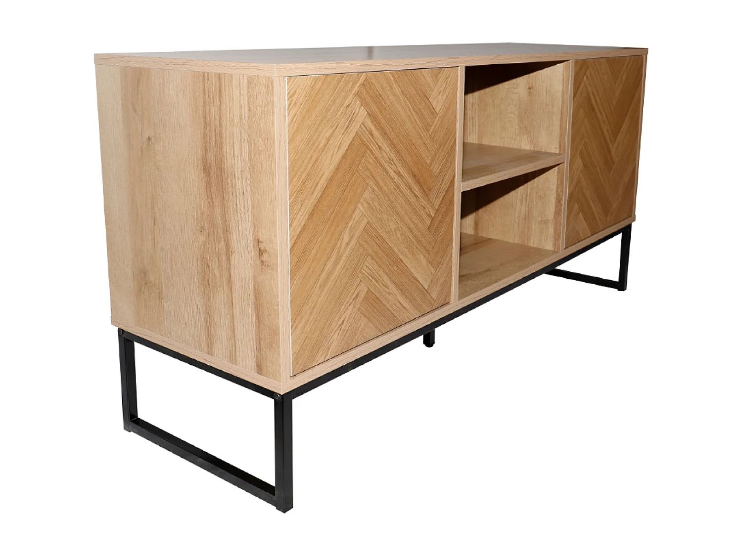 Buffet effet chevron 2 portes et 2 niches CHEVRON