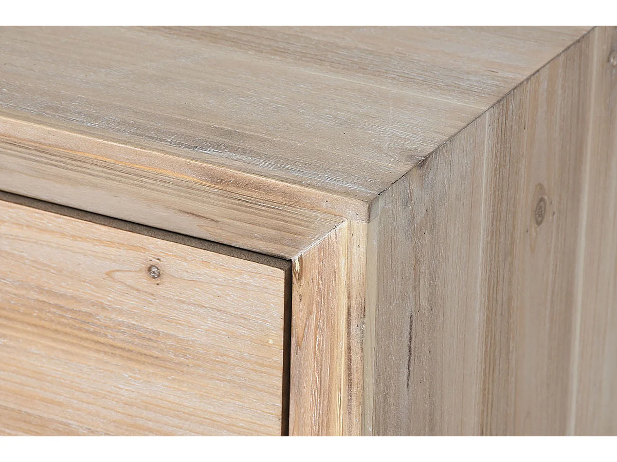 Table basse, table de salon en bois coloris naturel - longueur 130 x profondeur 70 x Hauteur 46 cm