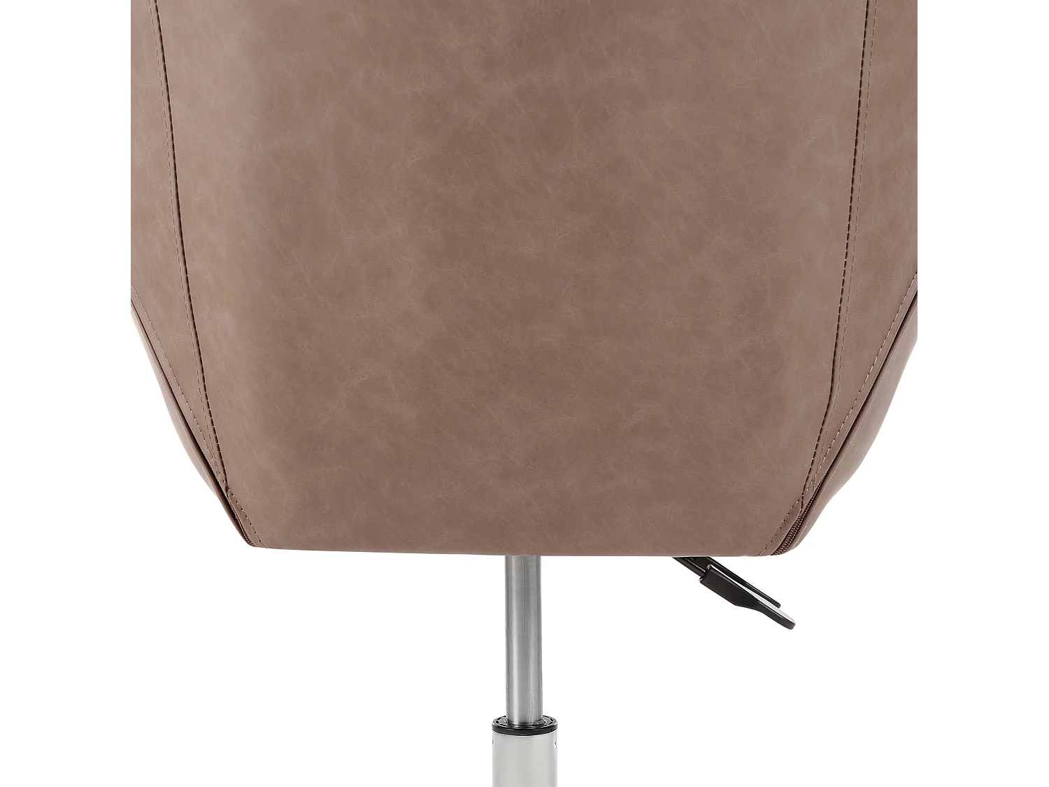 Chaise de bureau NEWDALE Cuir PU Marron clair