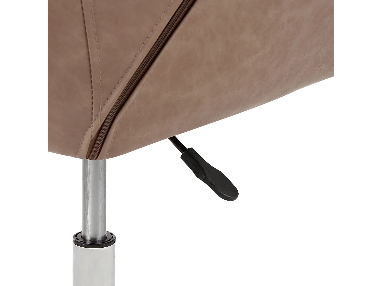 Chaise de bureau NEWDALE Cuir PU Marron clair