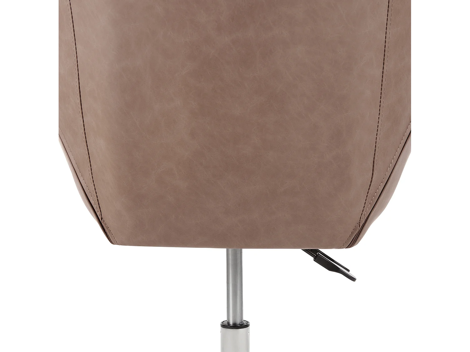 Chaise de bureau NEWDALE Cuir PU Marron clair