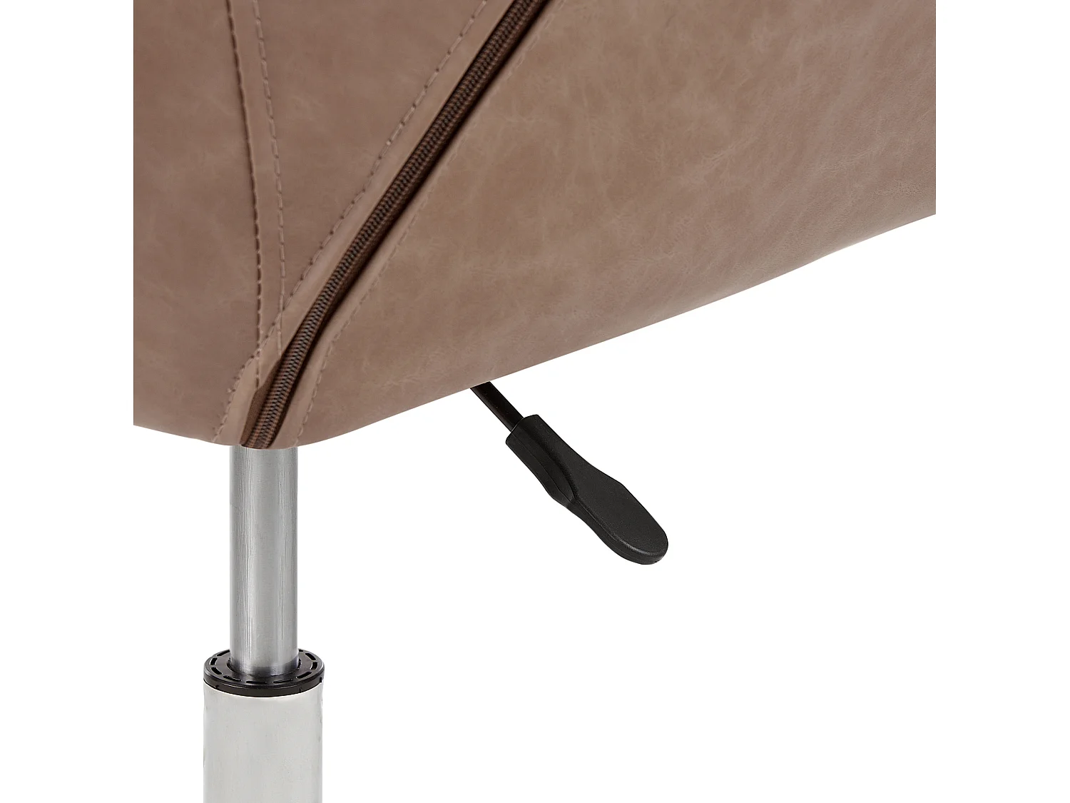 Chaise de bureau NEWDALE Cuir PU Marron clair