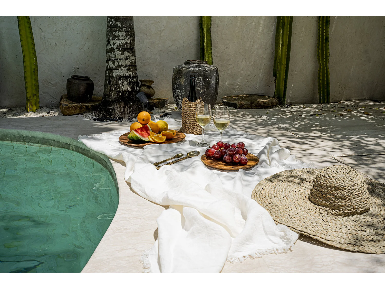 La Nappe En Lin - Blanc - 150x150