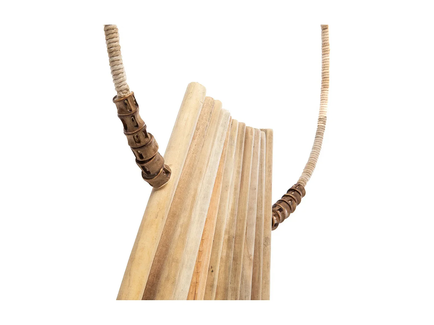 Palos De Madera En Soporte - Natural