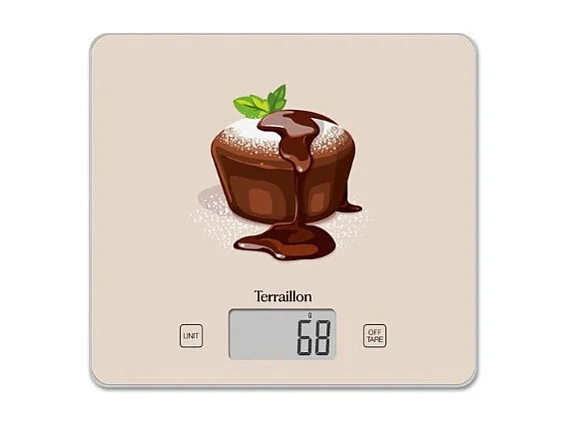 Terraillon Balance de cuisine électronique 3kg 1g beige - T1040FONDANT