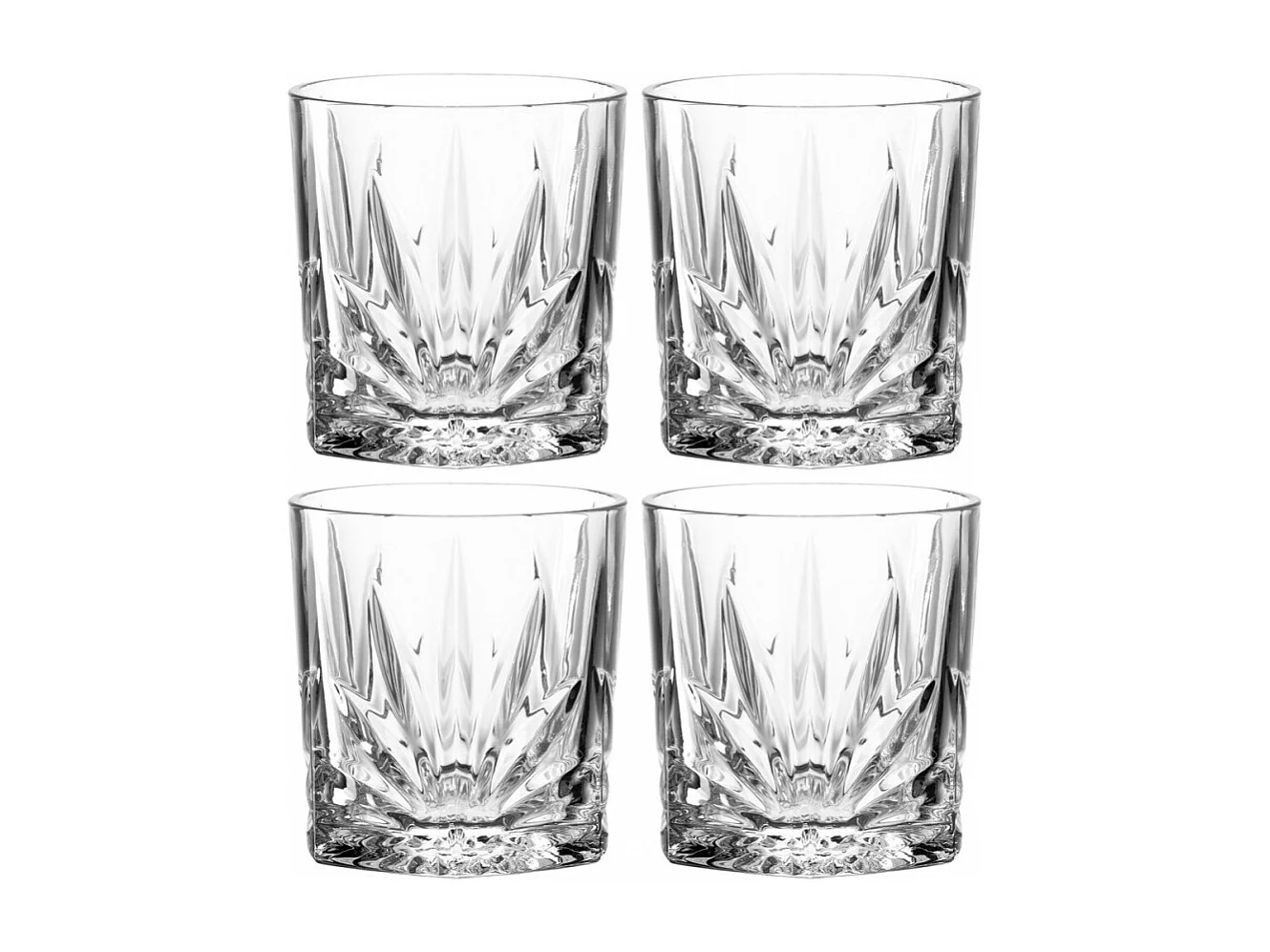 Set di 4 bicchieri da whisky da 220 ml