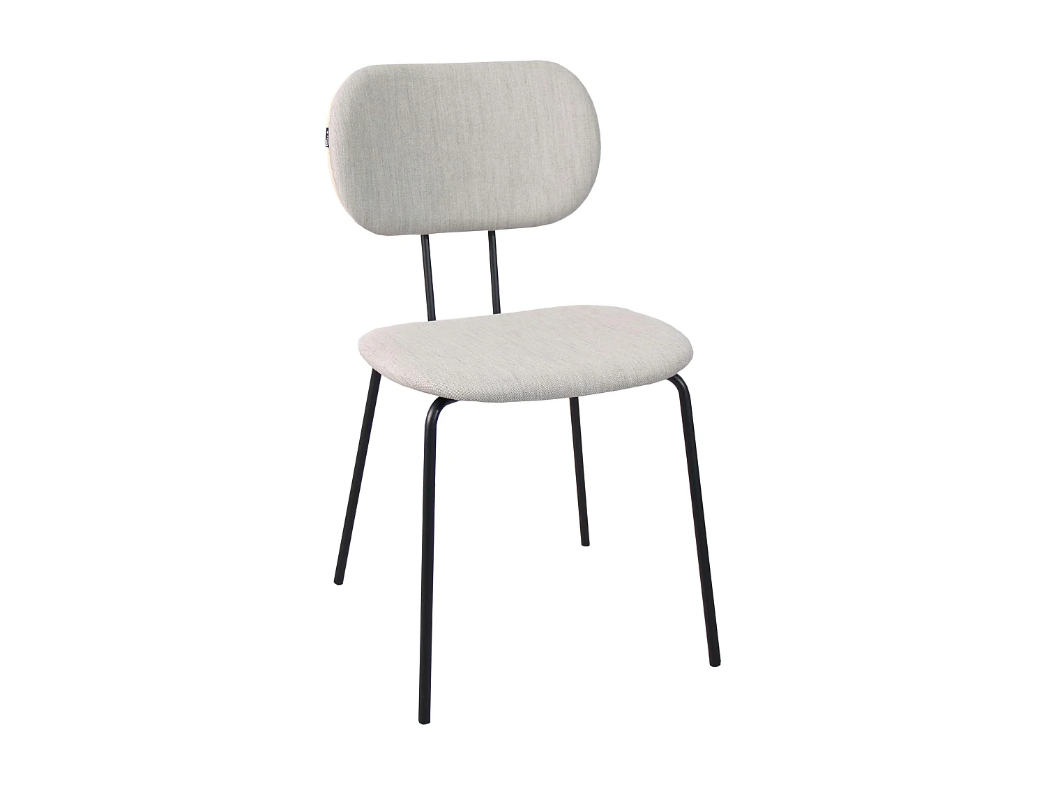 Lot de 2 chaises design en acier et bois gris