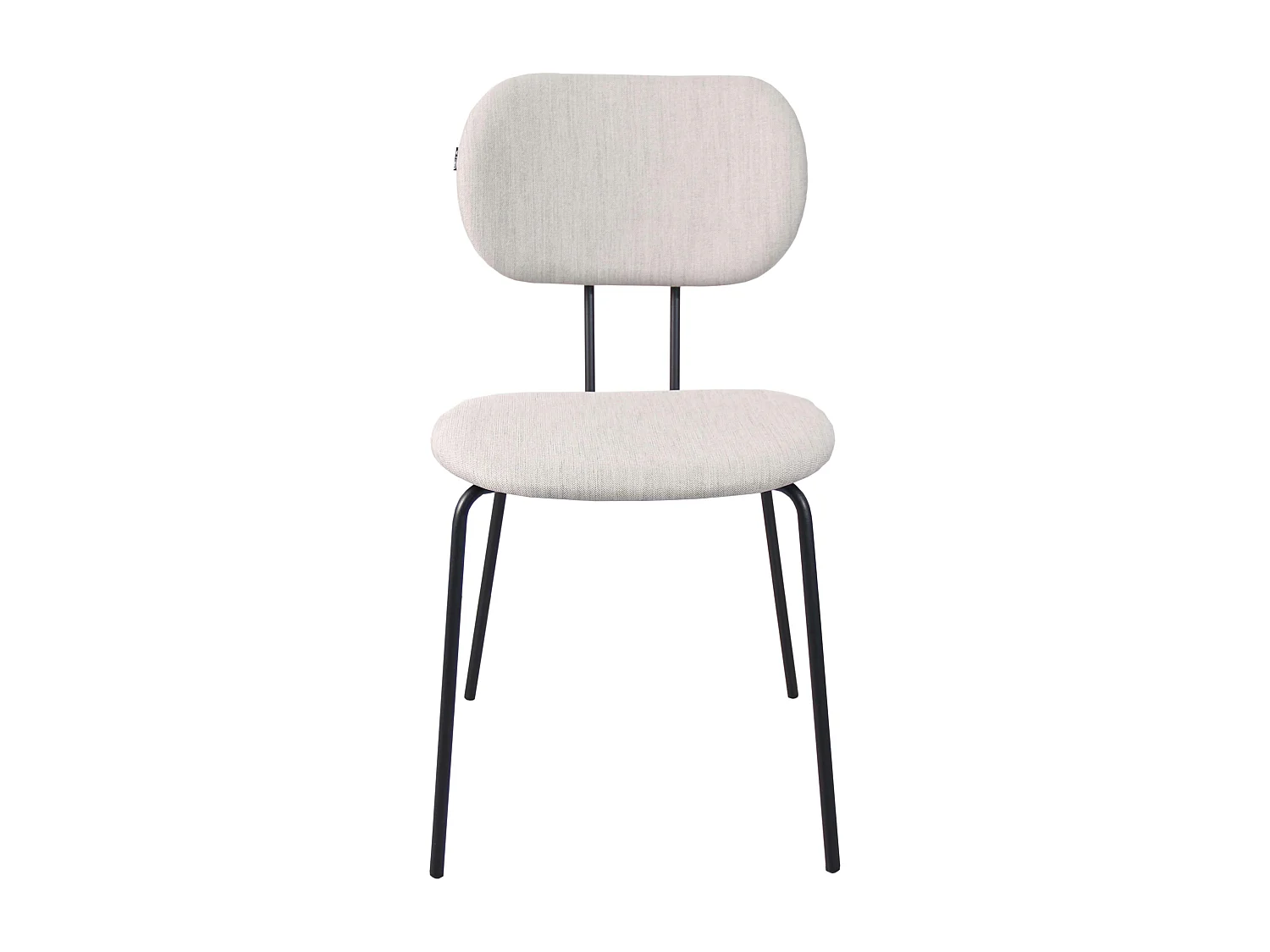 Lot de 2 chaises design en acier et bois gris