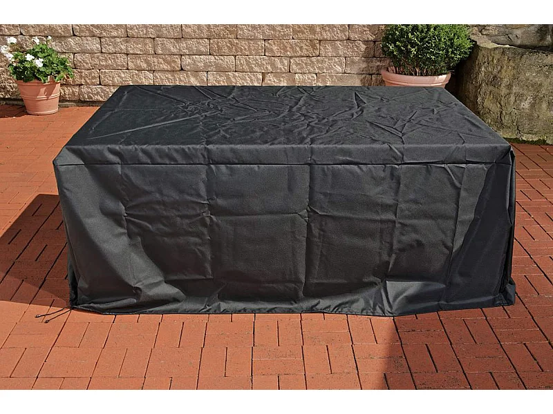 Copertura mobili da giardino - Plastica - 240x200x70 cm - nero - Bilbao BIG