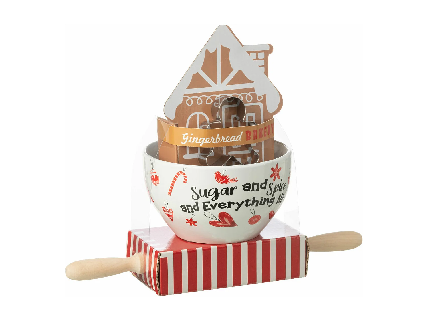 Set de Pâtisserie de Noël "Pain d'Épice" 35cm Multicolore