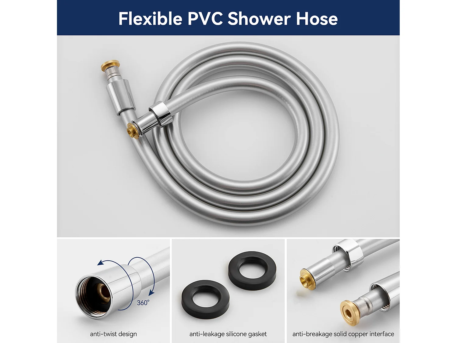 2PCS Lonheo max Élégant Ensemble de Douche avec Etagère et Douchette à Main 3 Fonctions, Chromé Colonne de Douche Thermostatique avec 38°C Mitigeur