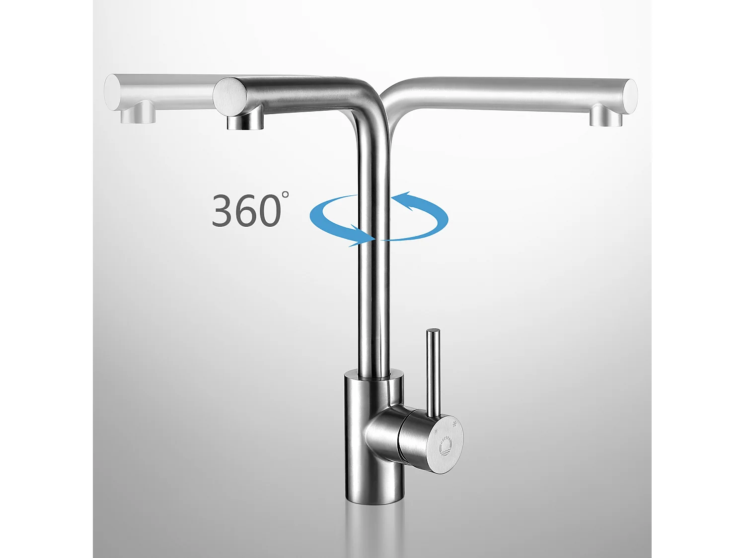 Cecipa max Robinet de cuisine Mitigeur de cuisine en acier inoxydable Mélangeur d'évier Cuisine + Distributeur de Savon de Cuisine Noir