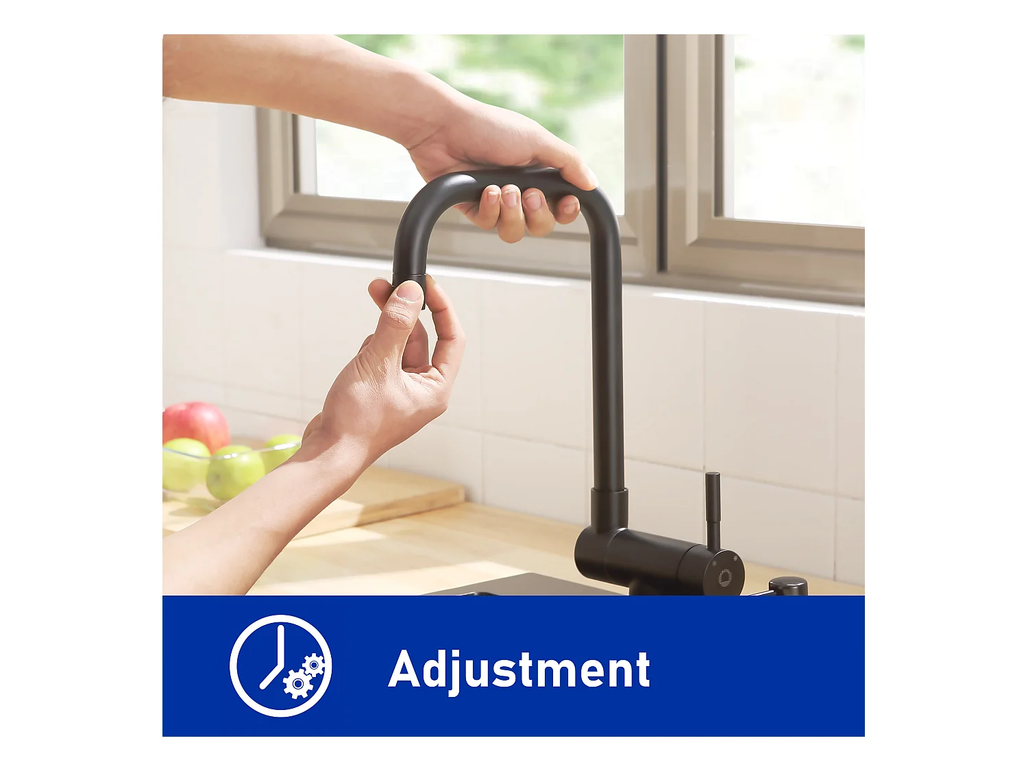 Cecipa max Mitigeur Cuisine Rabattable Noir Robinet Cuisine Pliable avec 2 Jets aux Choix Mitigeur Cuisine Sous Fenêtre avec Bec Orientable,EU Modèle