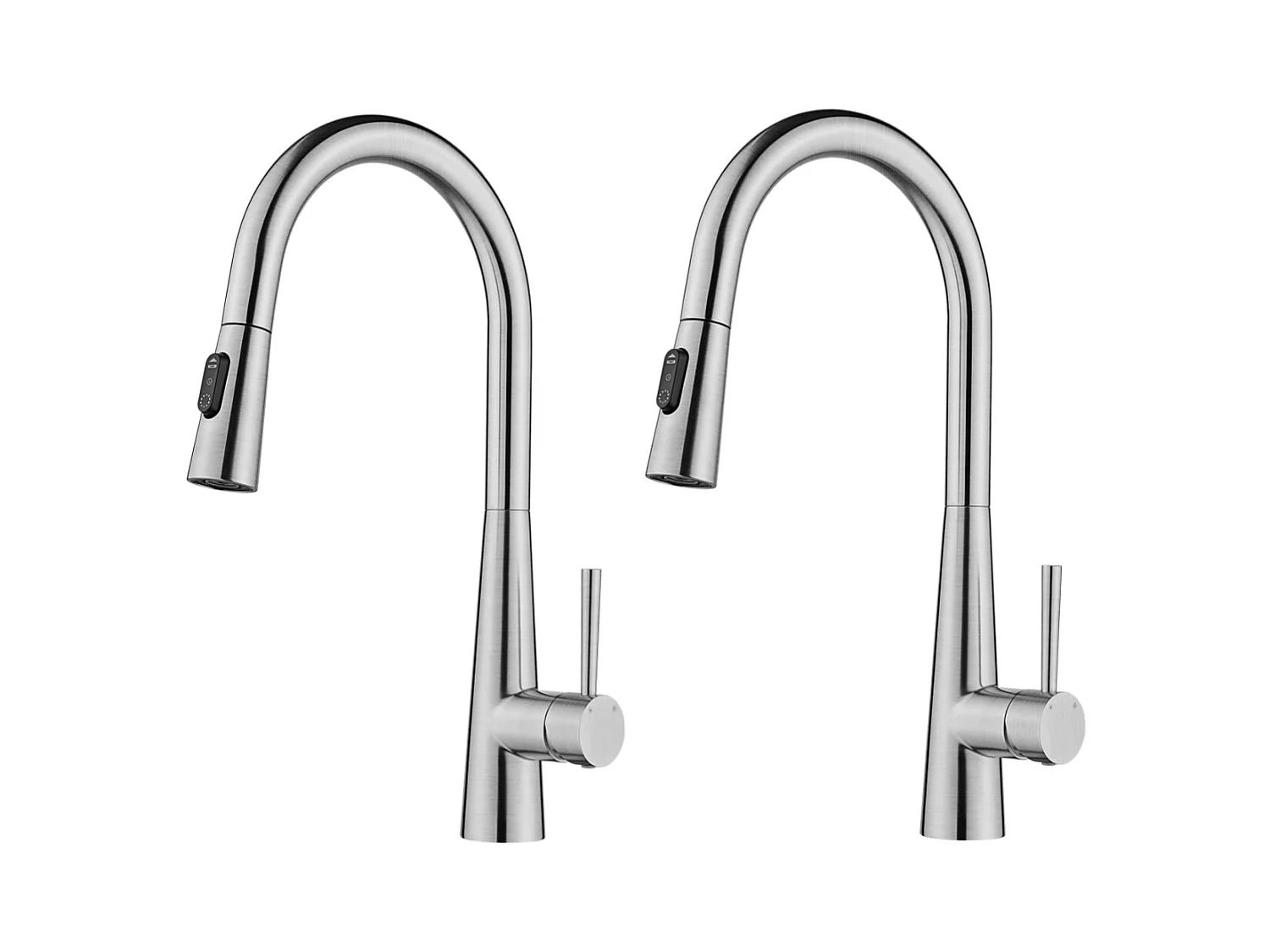 2PCS Cecipa MAX Mitigeur de Cuisine avec Douchette Extractible - Robinet d'Évier avec 3 Modes de Sortie D'eau - Mitigeur Cuisine en Inox Brossé