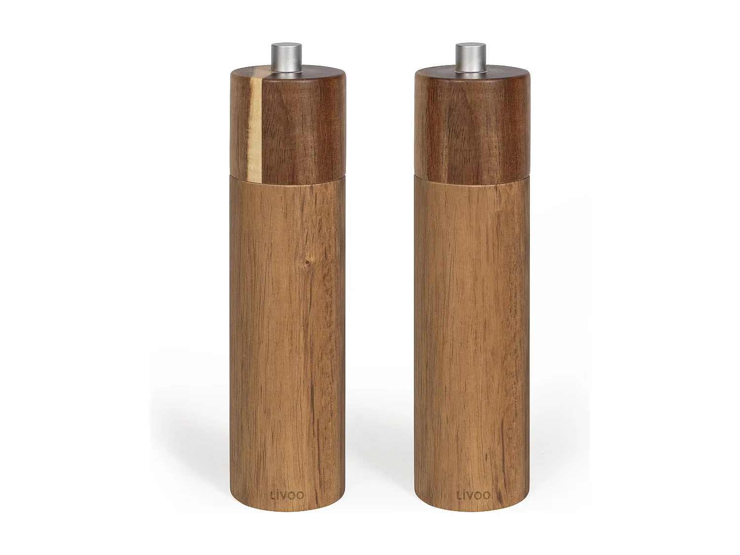 Livoo Set de 2 moulins sel et poivre manuels - MEN425