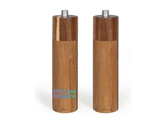 Livoo Set de 2 moulins sel et poivre manuels - MEN425