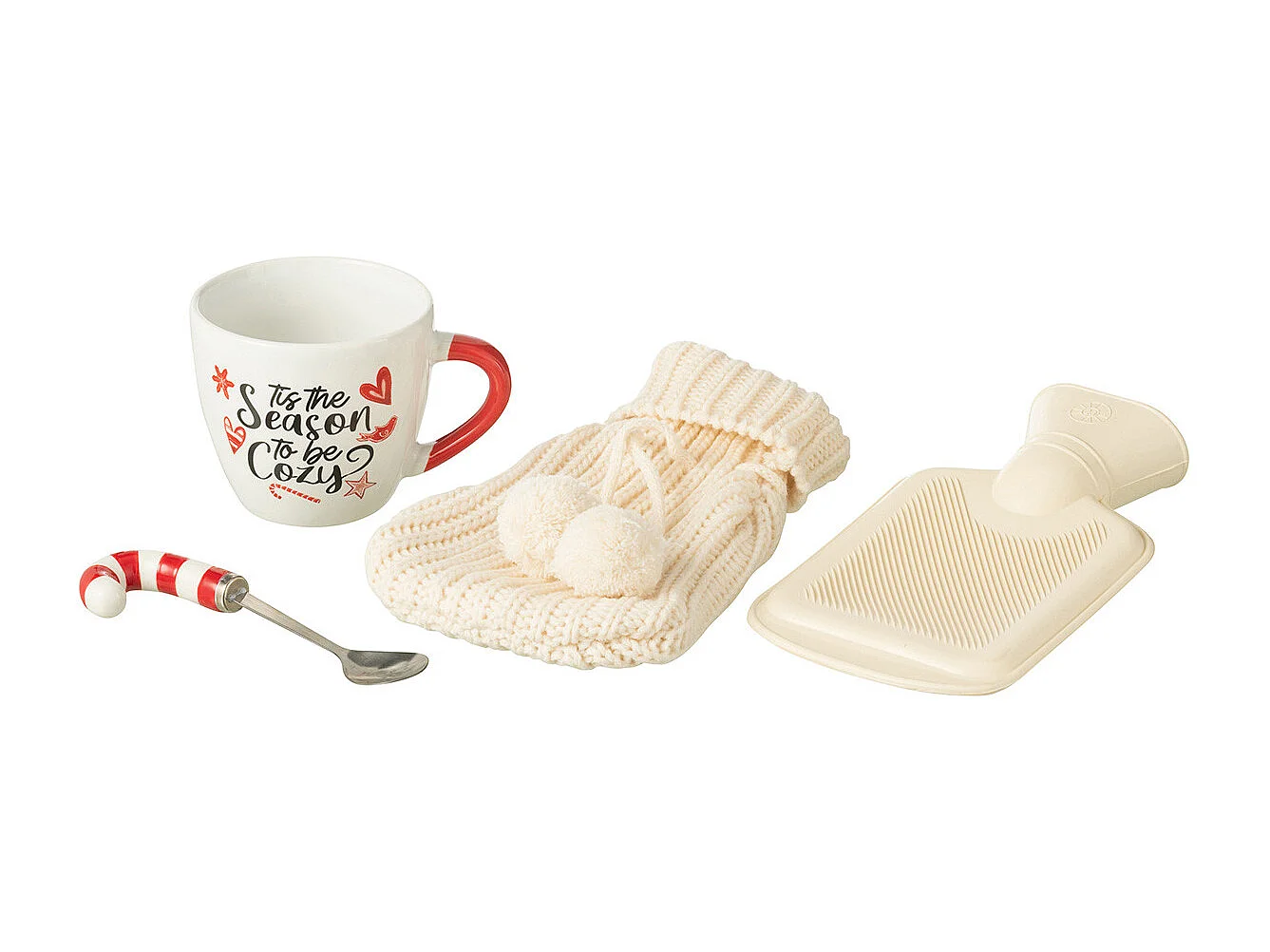 Tasse Avec Cuillère & Bouillotte "Cozy" 21cm Multicolore