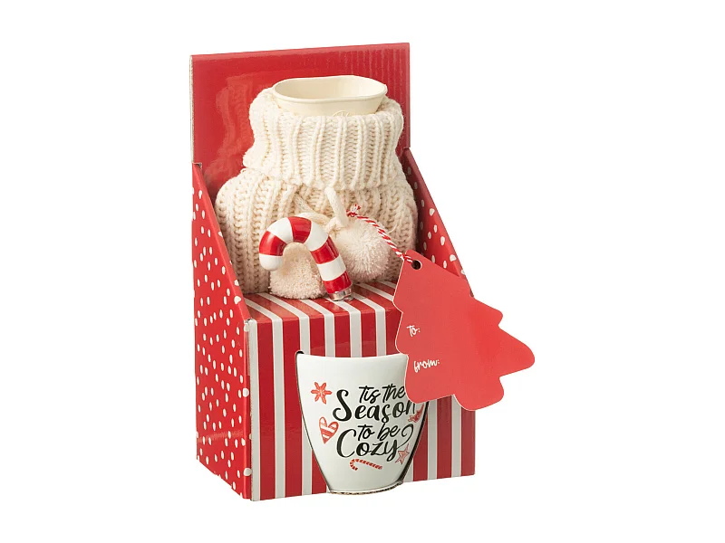 Tasse Avec Cuillère & Bouillotte "Cozy" 21cm Multicolore