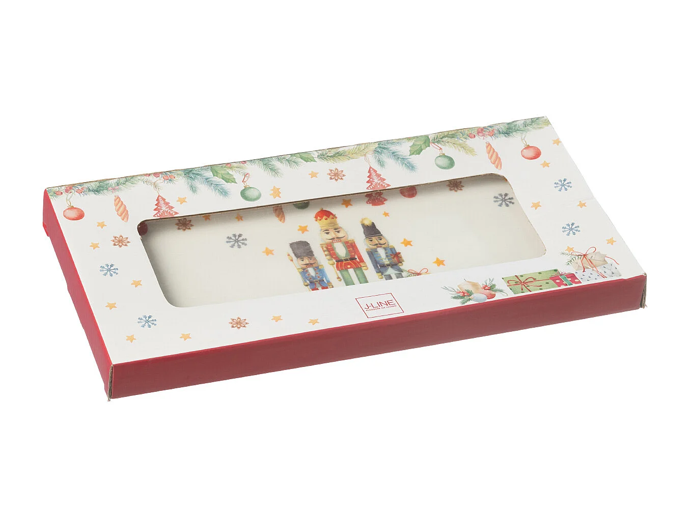 Assiette de Présentation de Noël "Casse-Noisette" 33cm Blanc