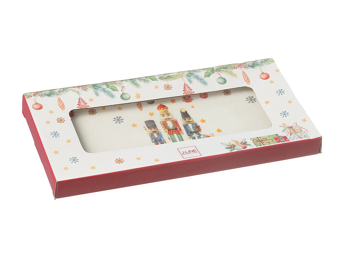 Assiette de Présentation de Noël "Casse-Noisette" 33cm Blanc