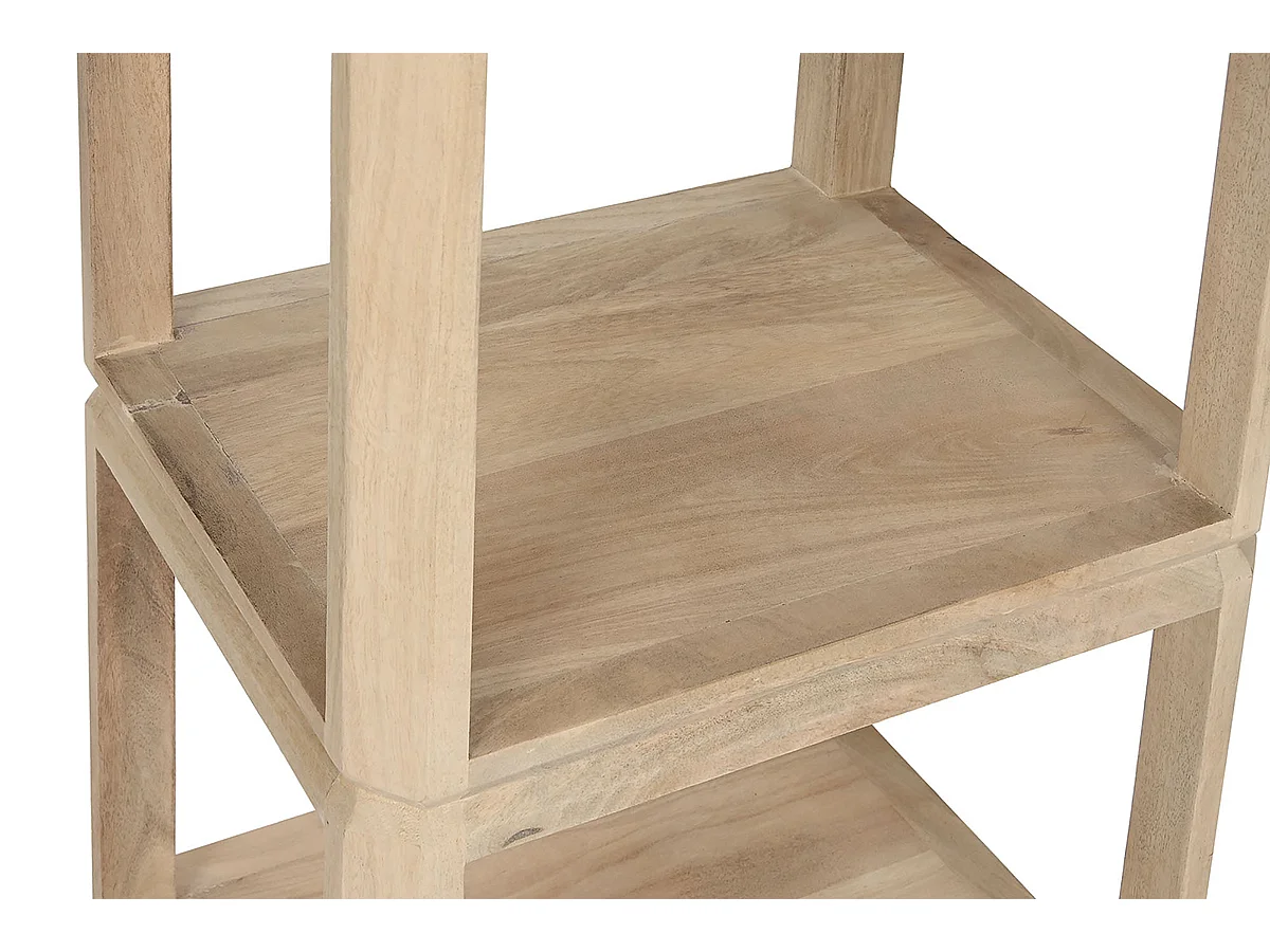 Etagère, meuble étagère en bois de manguier coloris naturel-  longueur 45 x profondeur 35 x Hauteur 160 cm