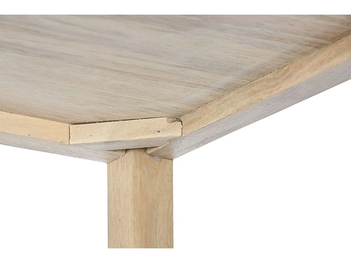 Etagère, meuble étagère en bois de manguier coloris naturel  - longueur 80 x profondeur 40 x Hauteur 200 cm