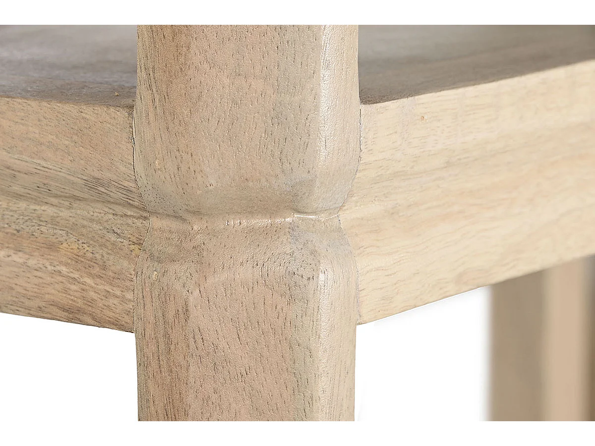 Etagère, meuble étagère en bois de manguier coloris naturel  - longueur 80 x profondeur 40 x Hauteur 200 cm