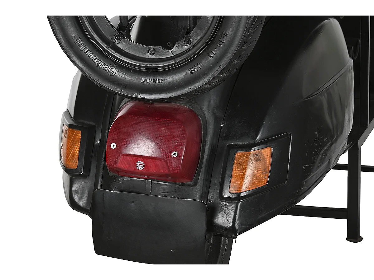 Meuble de Porte-bouteilles en métal coloris noir - longueur 195 x profondeur 70 x Hauteur 106 cm