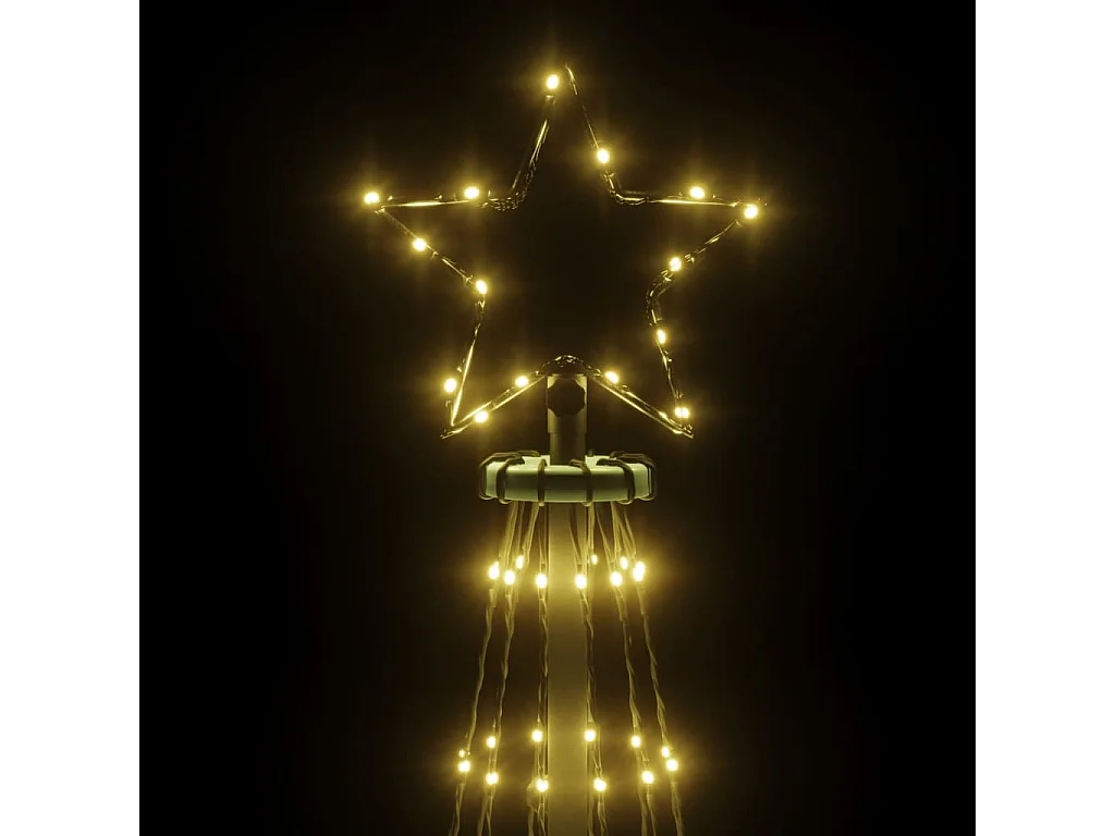 Sapin de Noël avec piquet 732 LED blanc chaud 500 cm