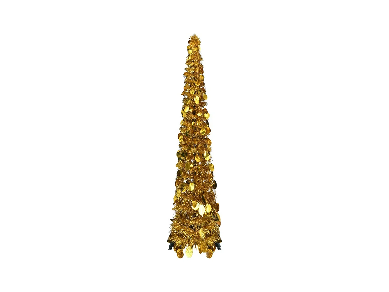 Sapin de Noël artificiel escamotable doré 120 cm PET