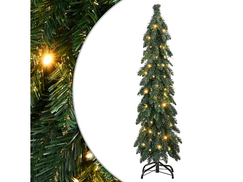 Kunstkerstboom met verlichting 60 LED's 120 cm