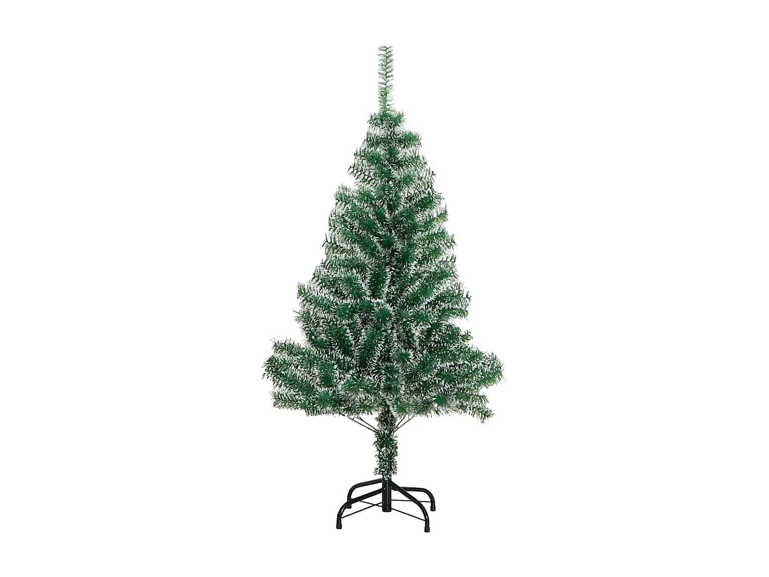 Sapin de Noël artificiel 150 LED&boules&neige floquée 150 cm