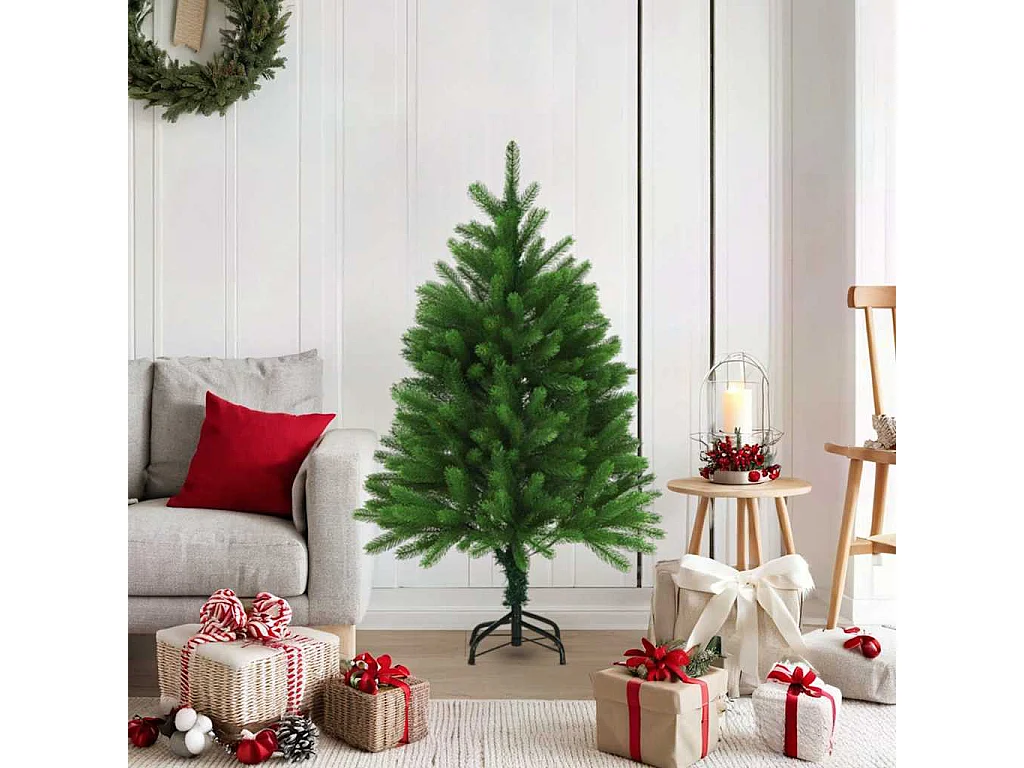 Arbre de Noël artificiel aiguilles réalistes 120 cm vert