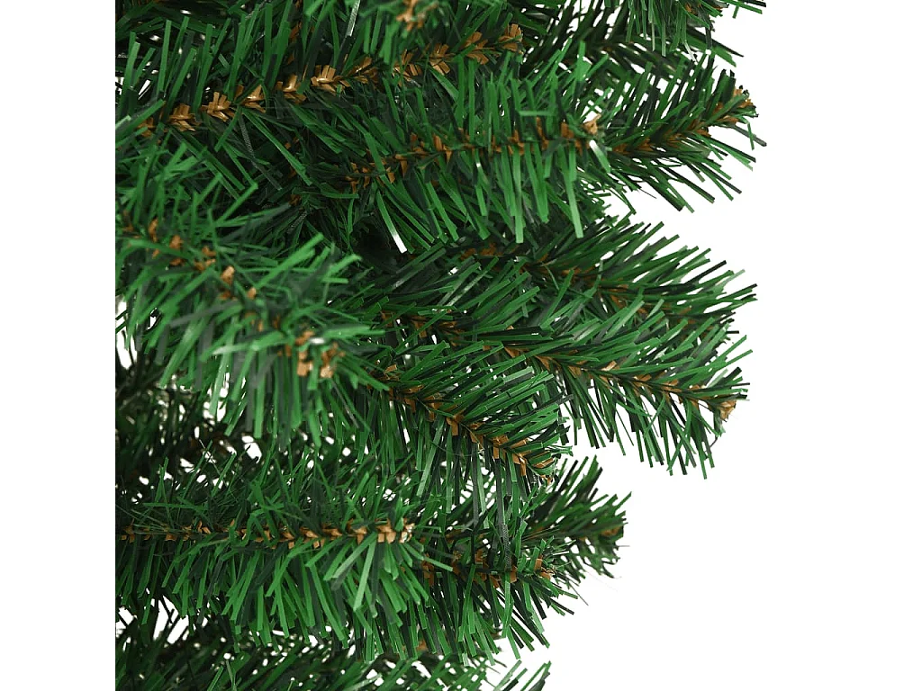 Sapin de Noël artificiel renversé avec support Vert 210 cm