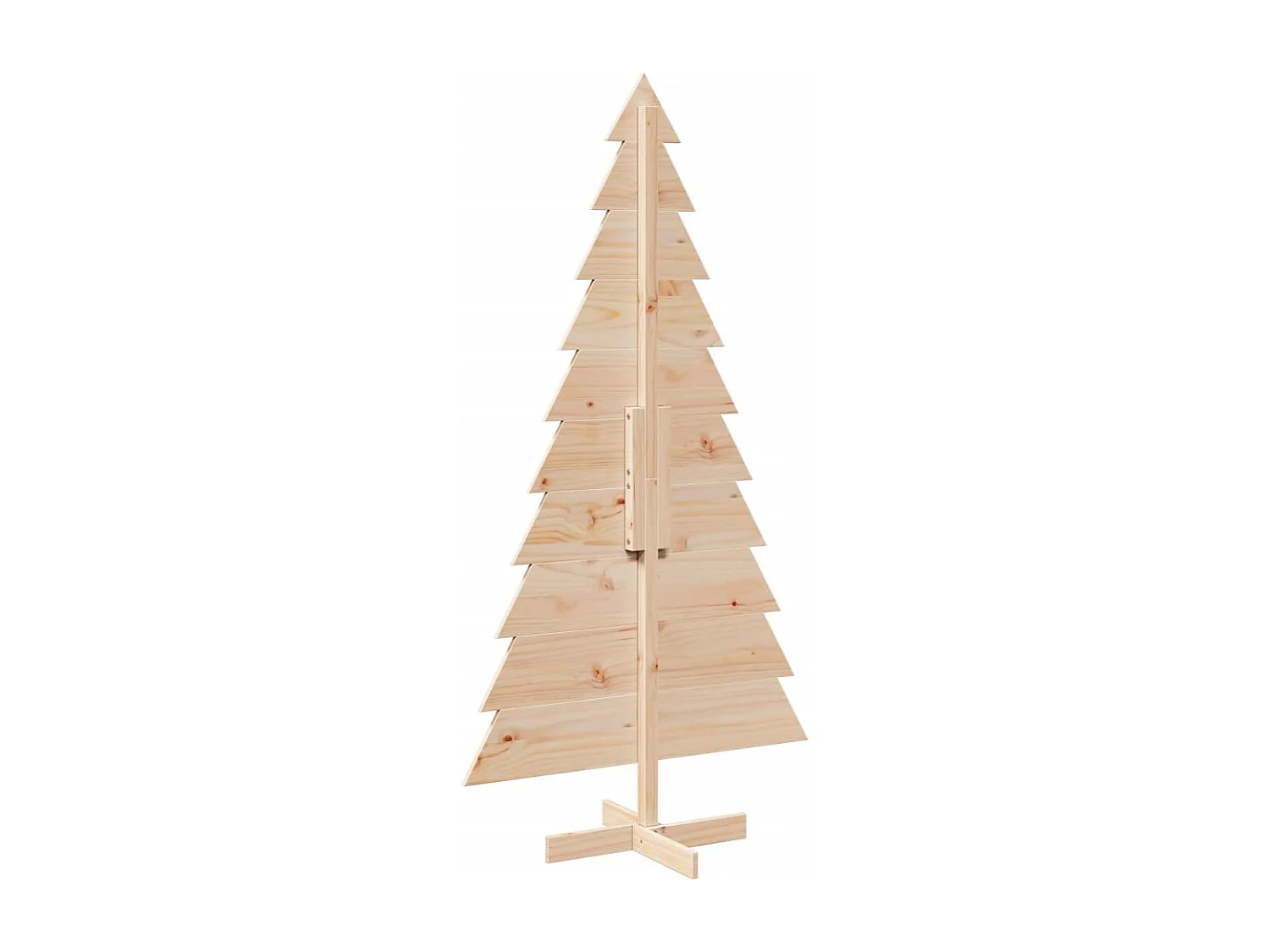 Arbre de Noël en bois pour décoration 180 cm bois massif de pin