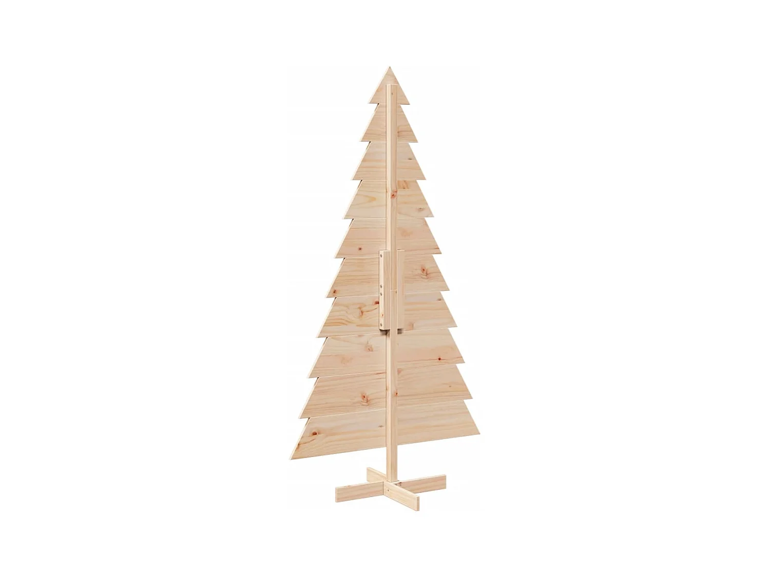 Arbre de Noël en bois pour décoration 180 cm bois massif de pin