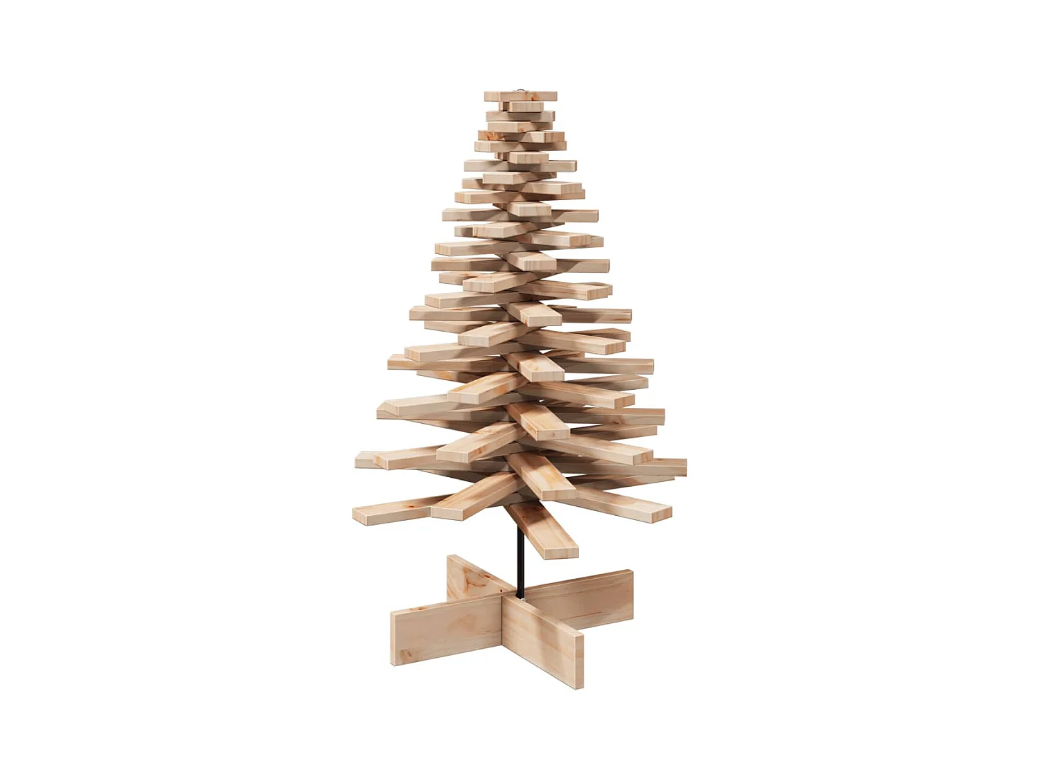 Árbol de Navidad de madera de adorno madera maciza pino 100 cm