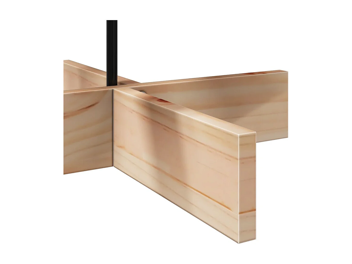 Árvore de Natal decorativa 100 cm madeira de pinho maciça