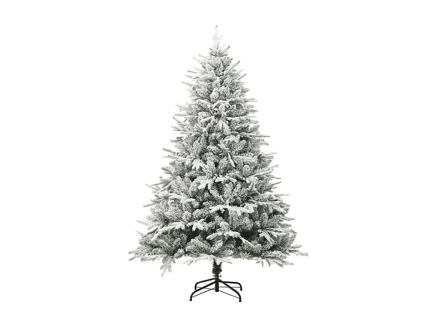 Sapin de Noël artificiel à flocons de neige Vert 180 cm PVC/PE