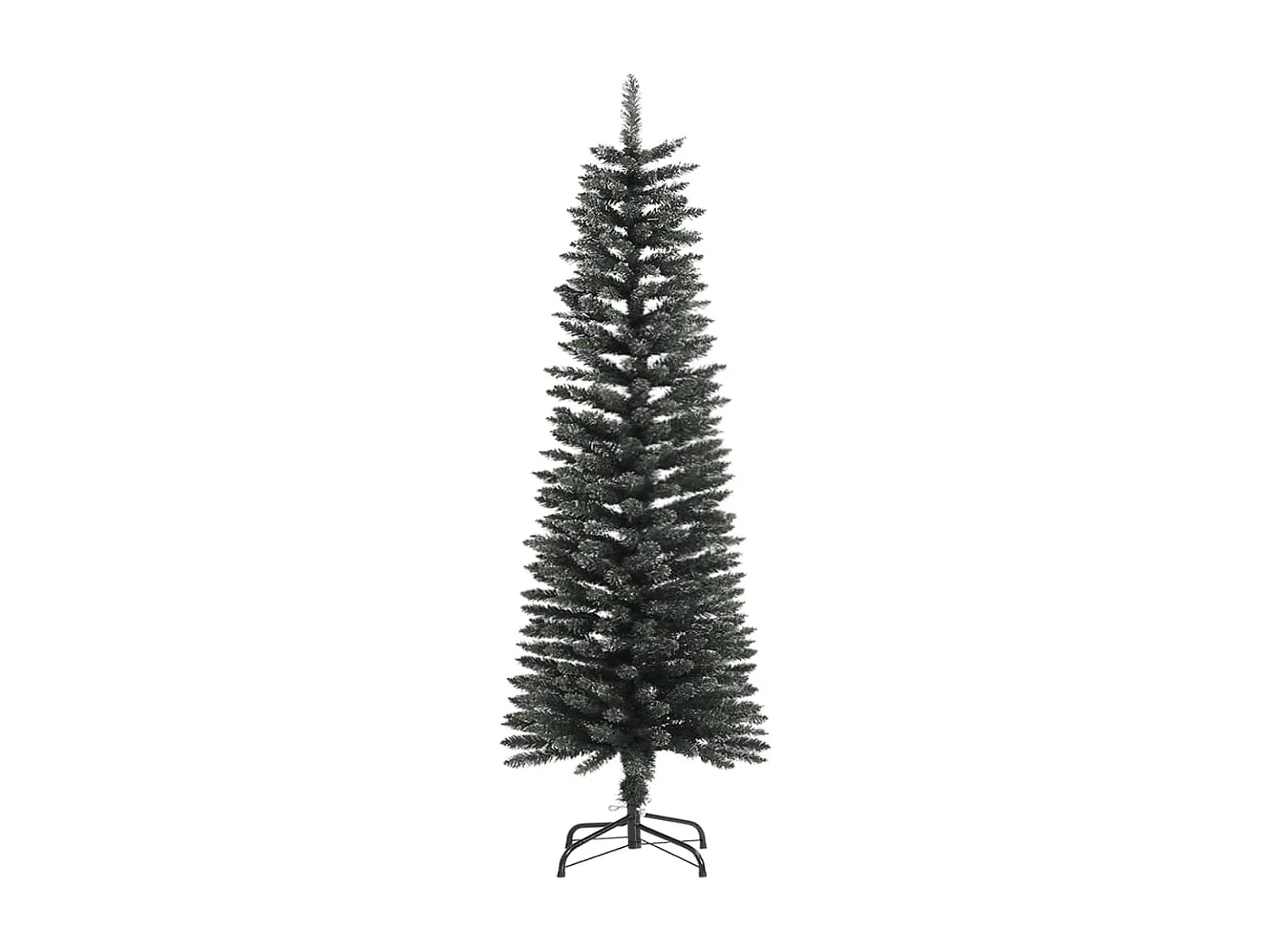 Kunstkerstboom met standaard smal 120 cm PVC groen