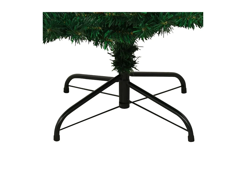 Arbre de Noël hélicoïdal avec support et LED Vert 180 cm PVC