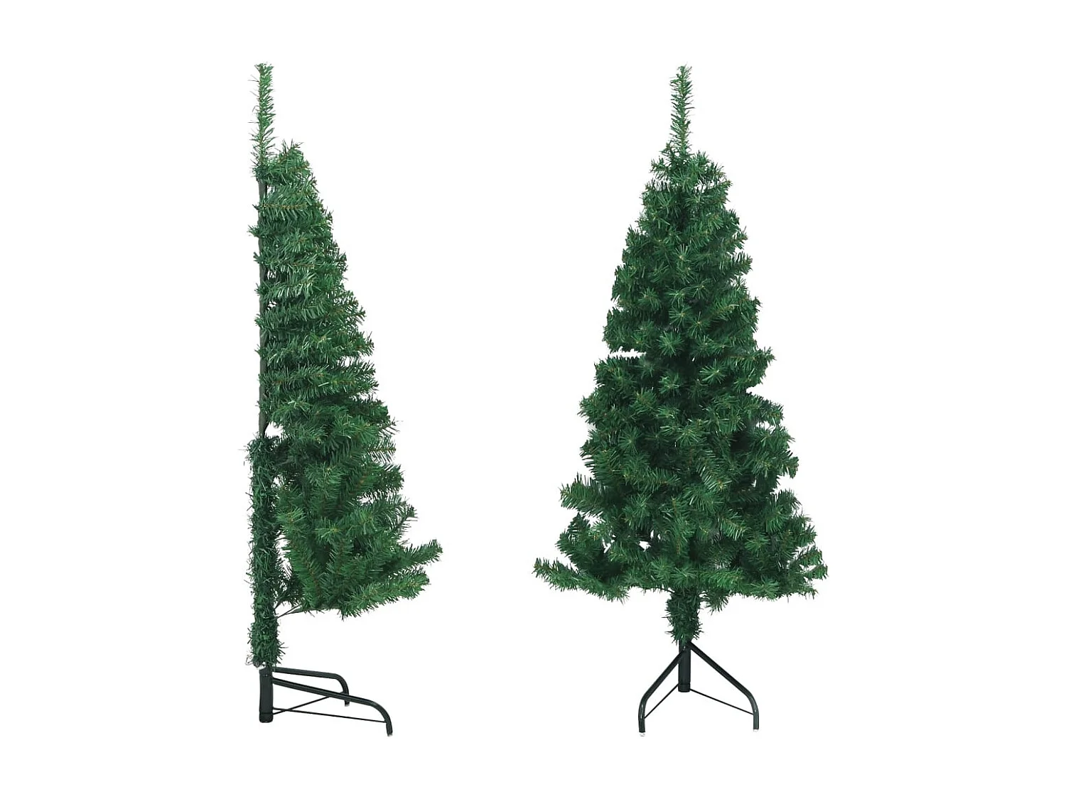 Sapin de Noël artificiel d'angle Vert 120 cm PVC