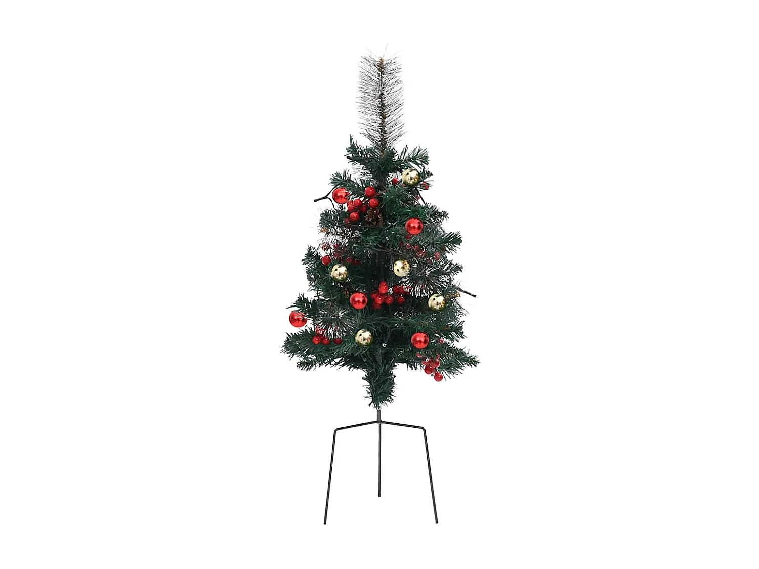 Árboles de Navidad de camino con luces 2 unidades PVC 76 cm