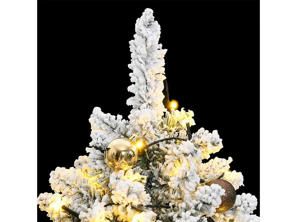 Sapin de Noël artificiel articulé 150 LED et boules 120 cm