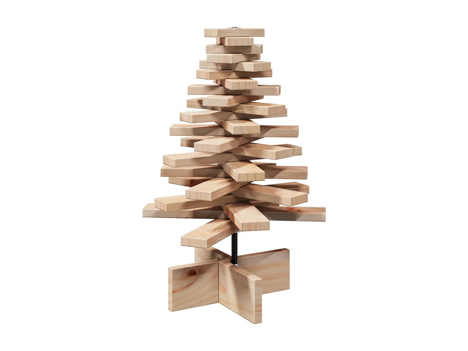 Arbre de Noël en bois pour décoration 60 cm bois massif de pin